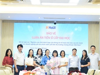 Nghiên cứu sinh Trần Thị Hằng bảo vệ thành công luận án tiến sĩ cấp Đại học Công nghiệp Hà Nội