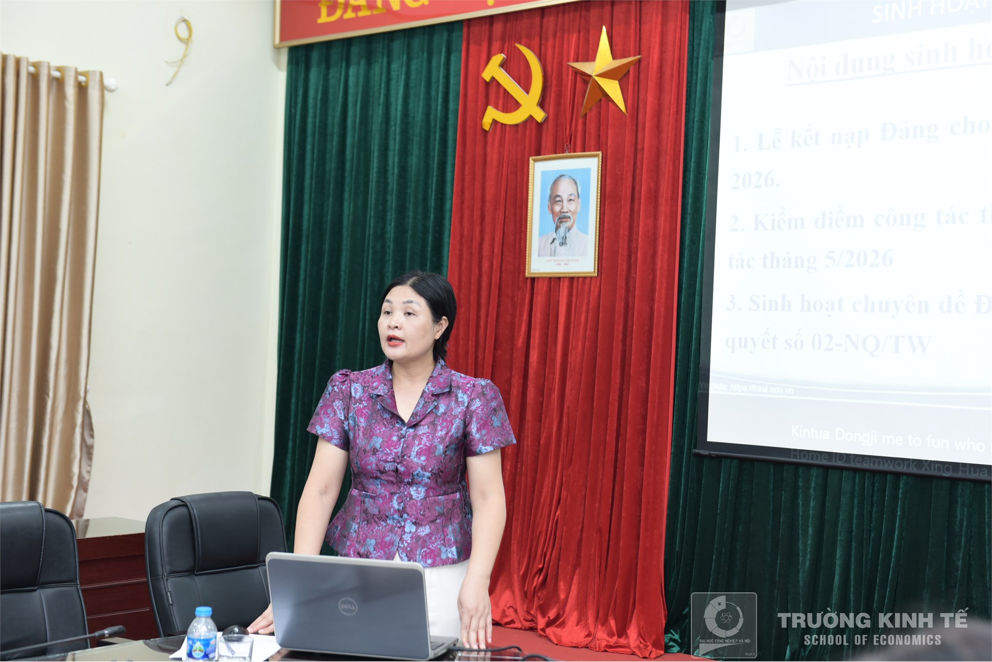 Chi bộ Kinh tế 5 tổ chức Lễ kết nạp Đảng viên mới và sinh hoạt chuyên đề tháng 5/2026