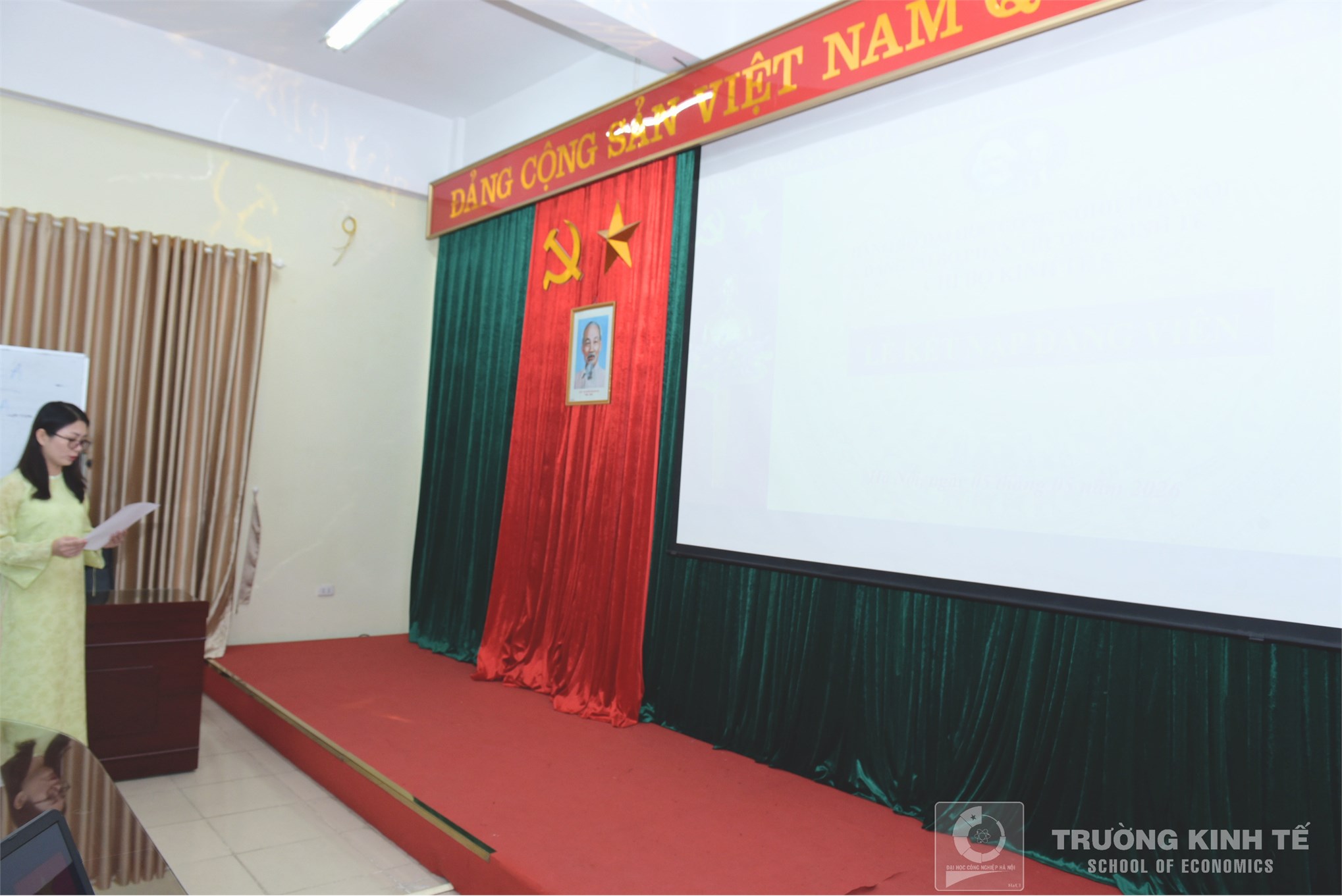 Chi bộ Kinh tế 5 tổ chức Lễ kết nạp Đảng viên mới và sinh hoạt chuyên đề tháng 5/2026