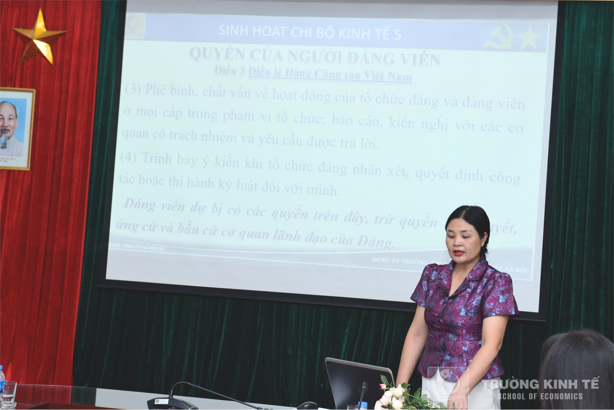 Chi bộ Kinh tế 5 tổ chức Lễ kết nạp Đảng viên mới và sinh hoạt chuyên đề tháng 5/2026