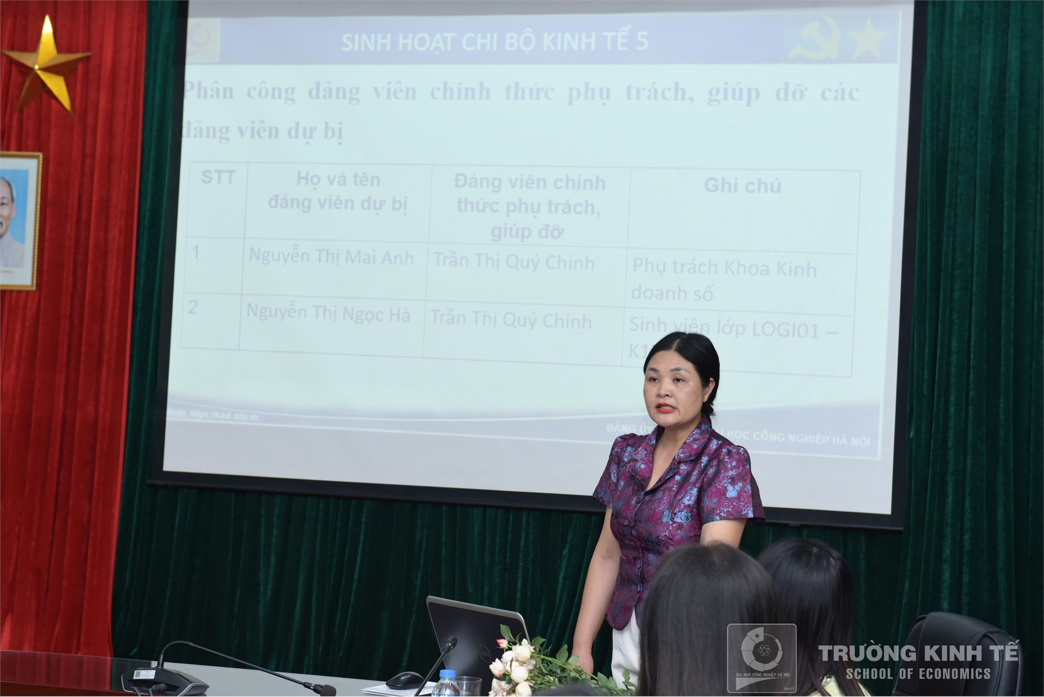 Chi bộ Kinh tế 5 tổ chức Lễ kết nạp Đảng viên mới và sinh hoạt chuyên đề tháng 5/2026