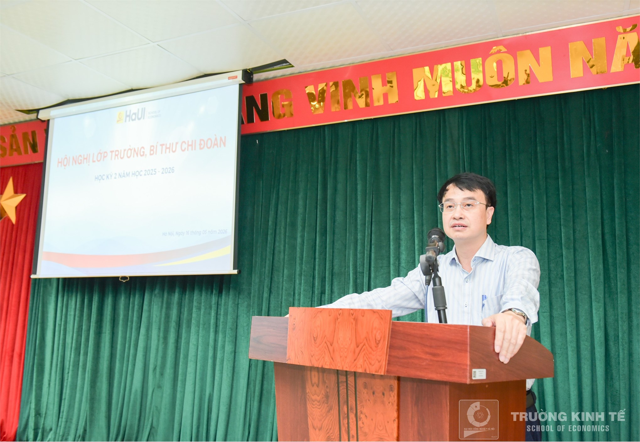Trường Kinh tế tổ chức Hội nghị Lớp trưởng, Bí thư Chi đoàn Học kỳ 2 năm học 2025 – 2026