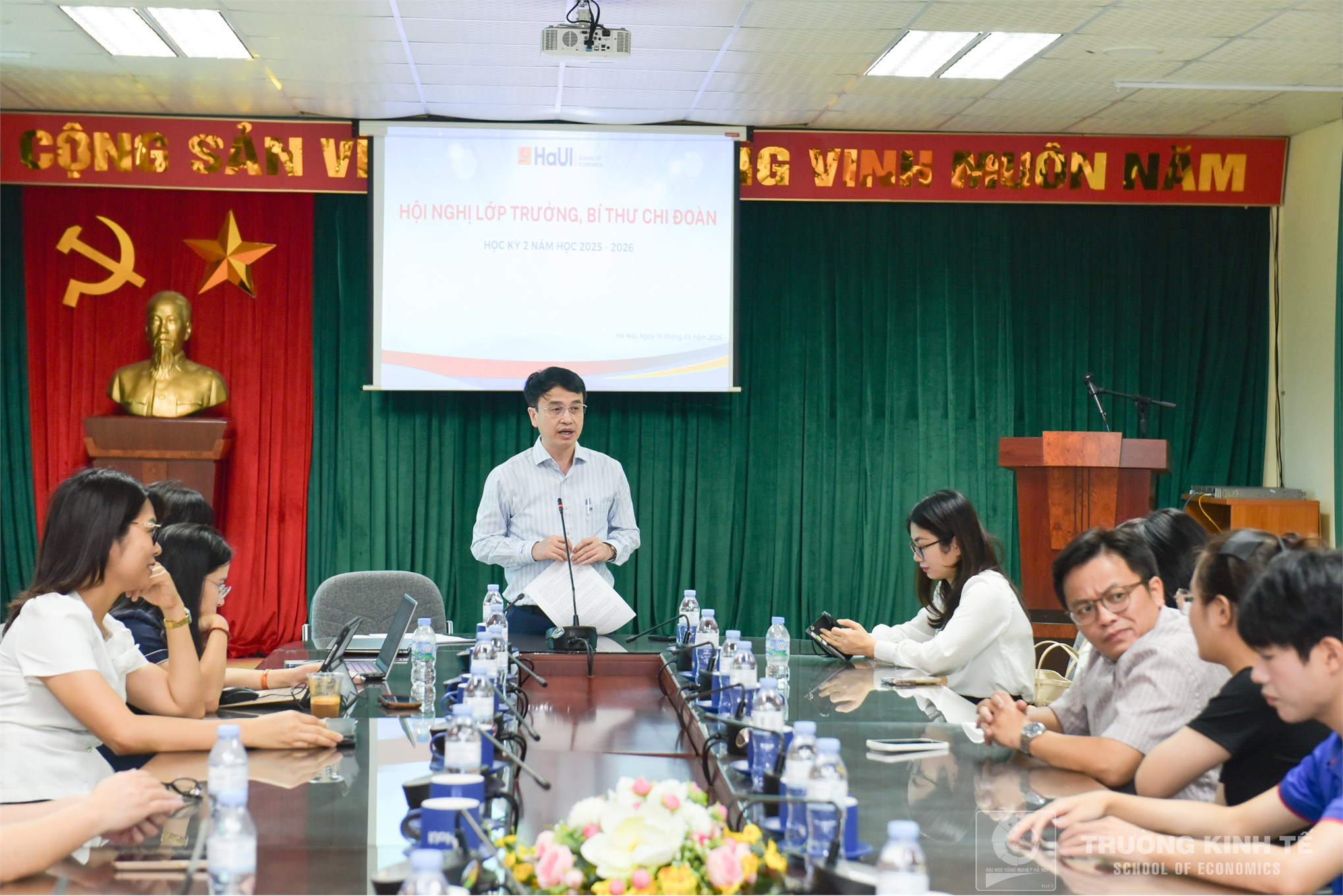 Trường Kinh tế tổ chức Hội nghị Lớp trưởng, Bí thư Chi đoàn Học kỳ 2 năm học 2025 – 2026