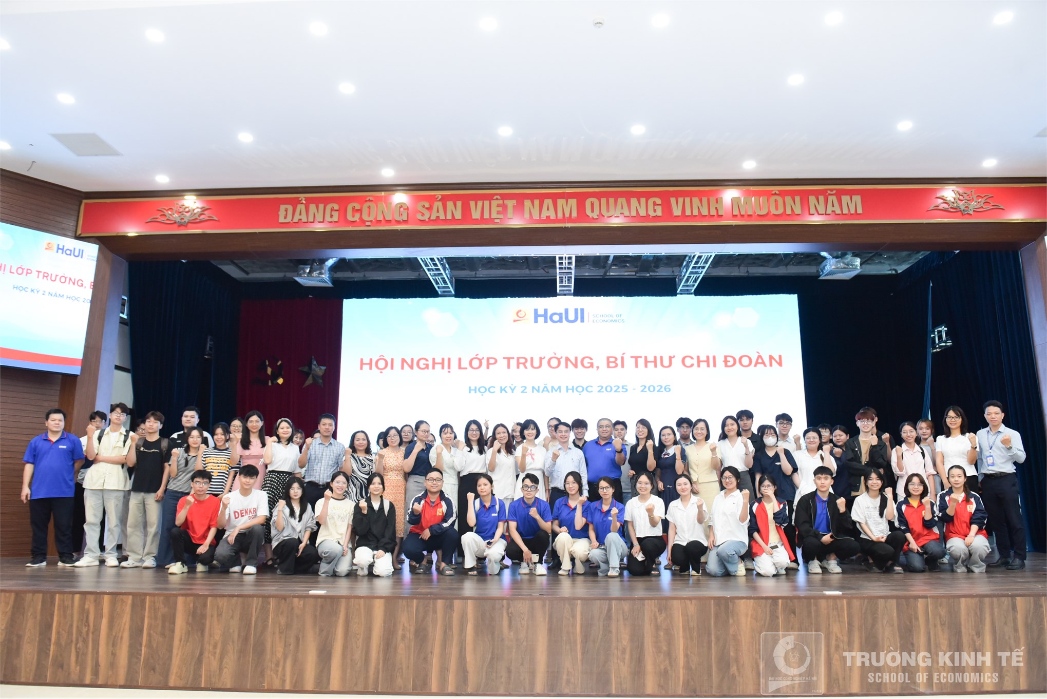 Trường Kinh tế tổ chức Hội nghị Lớp trưởng, Bí thư Chi đoàn Học kỳ 2 năm học 2025 – 2026
