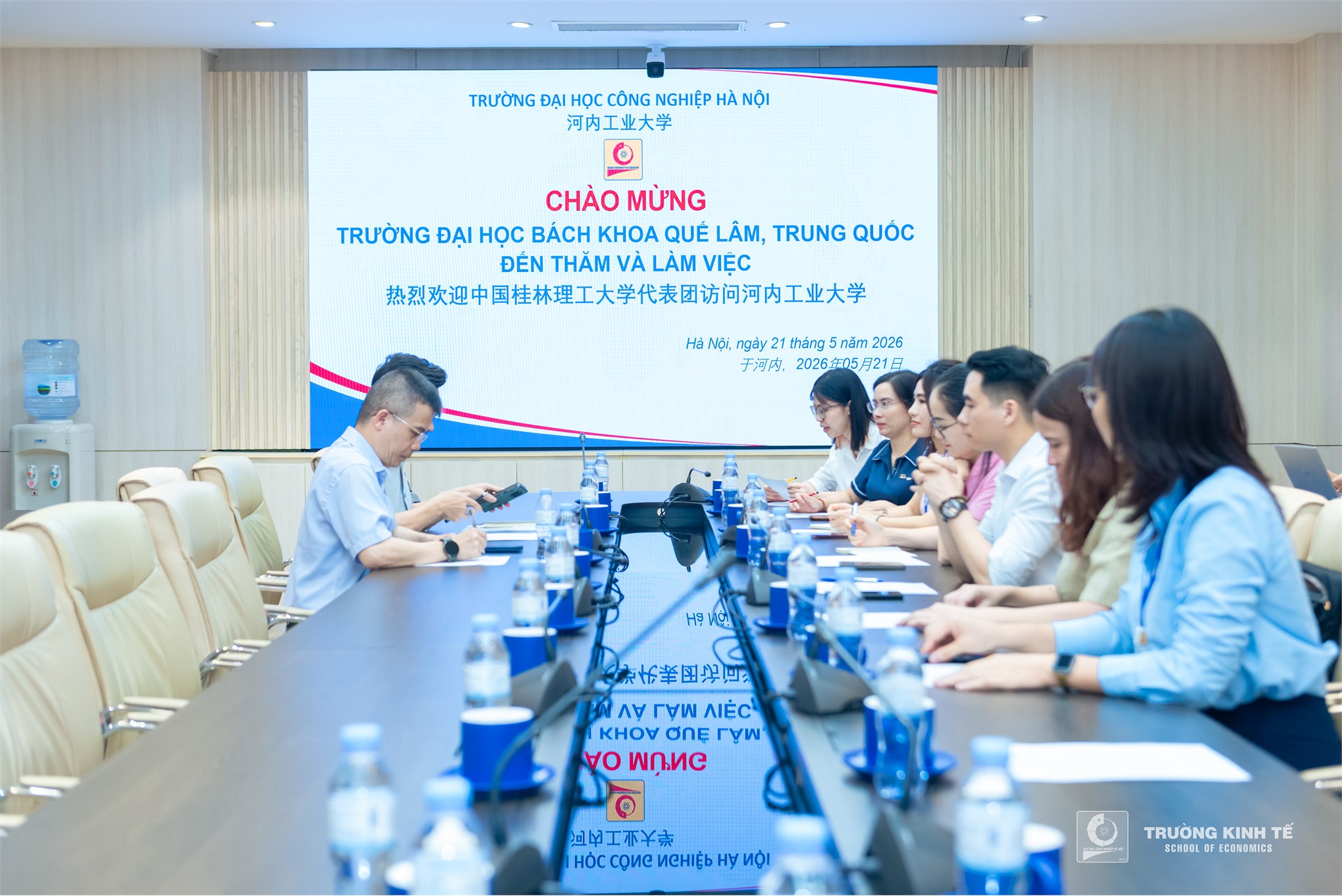 Đại học Công nghiệp Hà Nội đón tiếp đoàn cán bộ Trường Đại học Bách khoa Quế Lâm, Trung Quốc