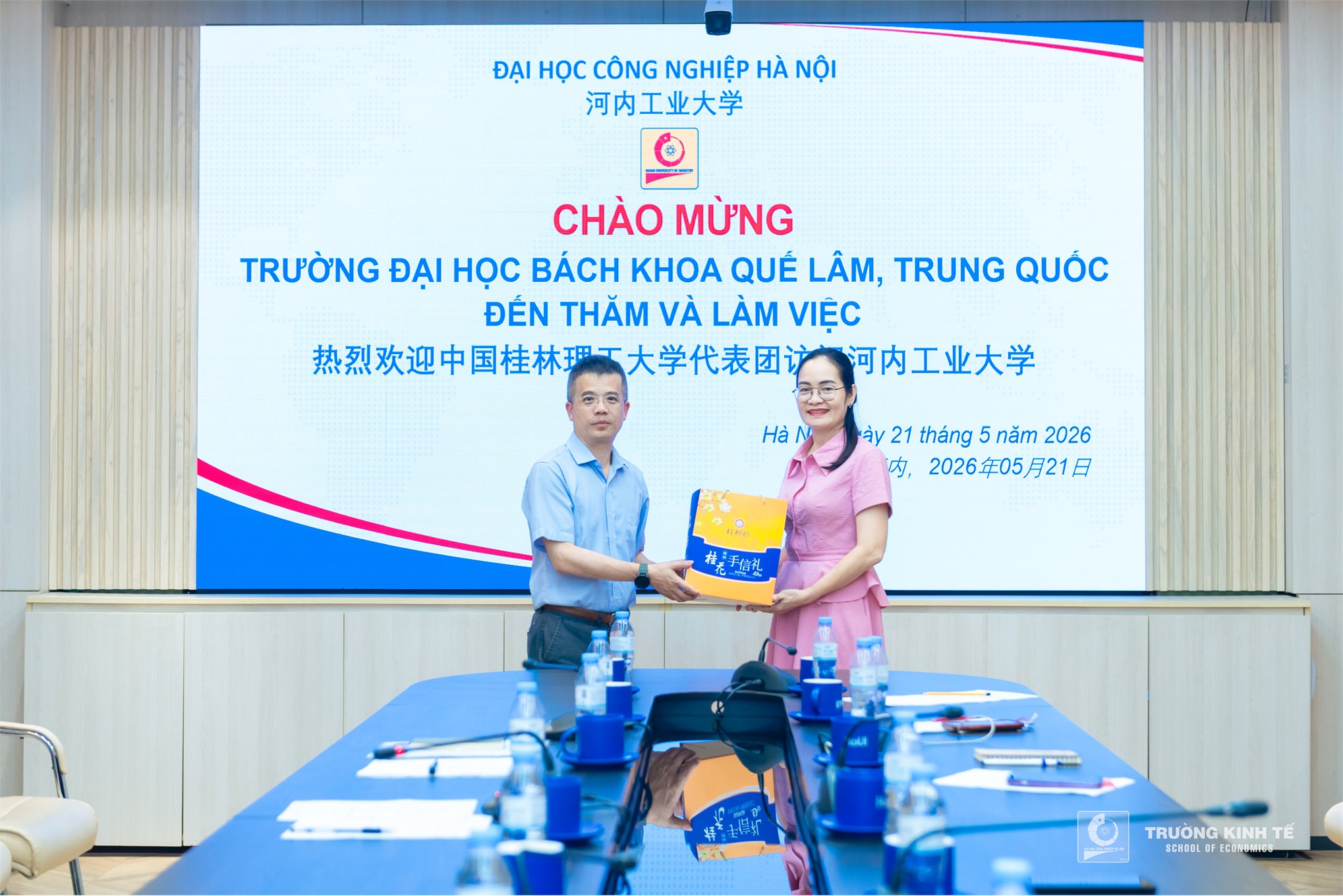 Đại học Công nghiệp Hà Nội đón tiếp đoàn cán bộ Trường Đại học Bách khoa Quế Lâm, Trung Quốc