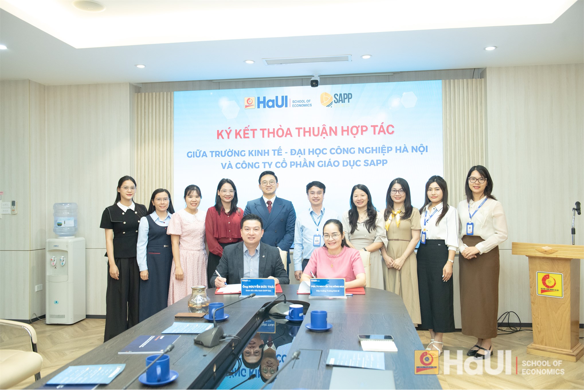 Trường Kinh tế - Đại học Công nghiệp Hà Nội ký kết biên bản ghi nhớ hợp tác với Công ty Cổ phần giáo dục SAPP