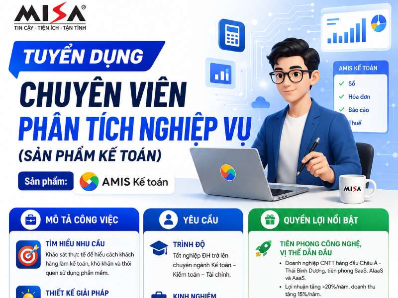 Chuyên viên Phân tích nghiệp vụ (sản phẩm Kế toán)