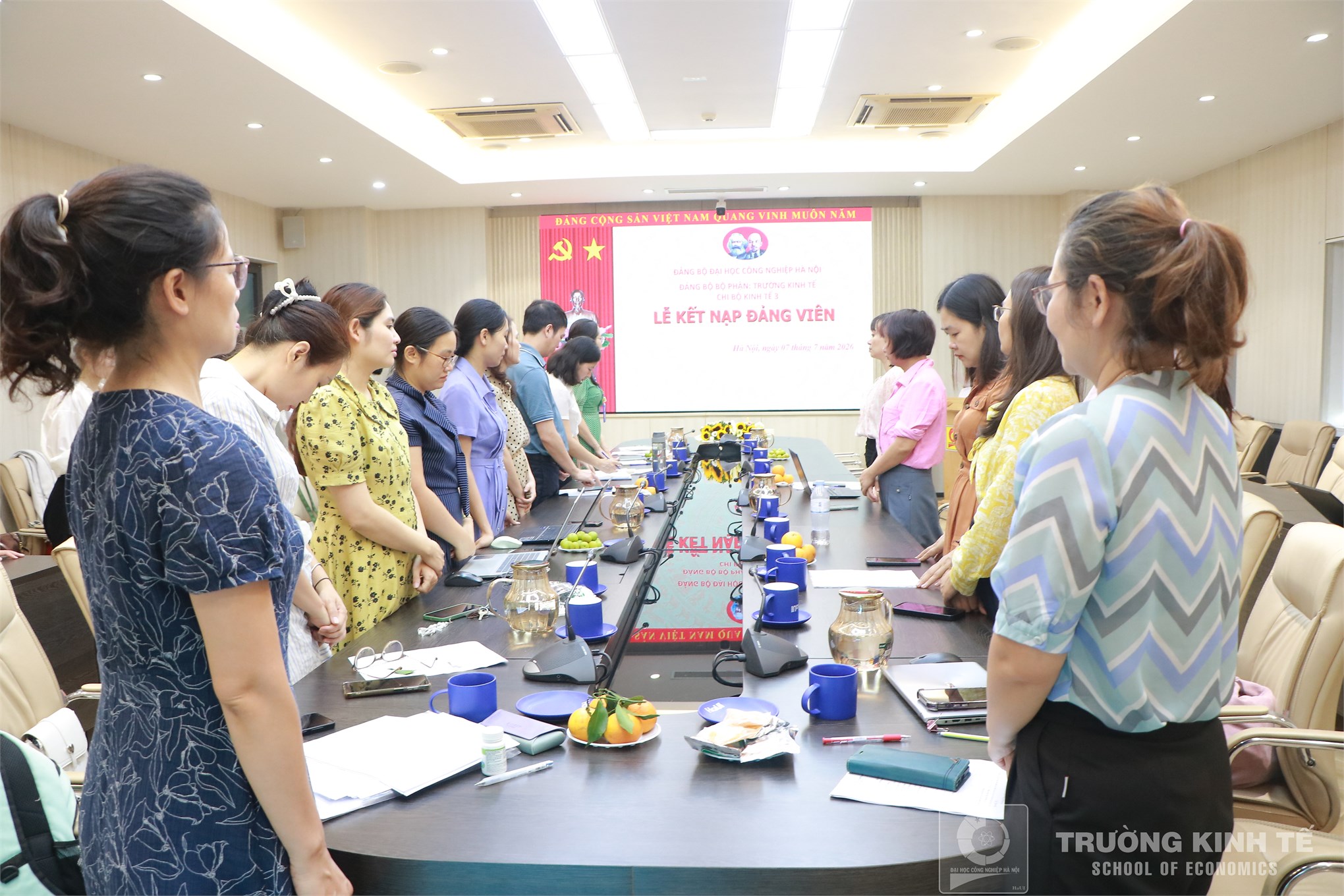 Dấu ấn công tác xây dựng Đảng: Chi bộ Kinh tế 3 kết nạp đảng viên mới và triển khai nhiệm vụ trọng tâm tháng 7, 8/2026