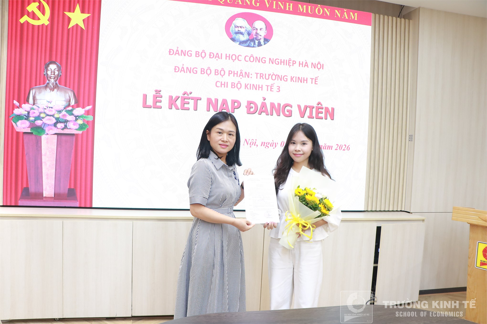 Dấu ấn công tác xây dựng Đảng: Chi bộ Kinh tế 3 kết nạp đảng viên mới và triển khai nhiệm vụ trọng tâm tháng 7, 8/2026