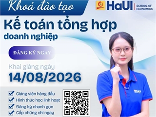 Khai giảng khóa Kế toán tổng hợp trong doanh nghiệp — Lớp SE.KTTH.12 (Dự kiến: 14/08/2026)