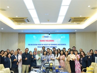 Mở rộng đối tác chiến lược: Trường Kinh tế đón tiếp và làm việc với đoàn đại biểu Trường đại học Trisakti (Indonesia)