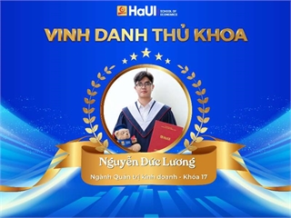 Vinh danh Thủ khoa tốt nghiệp năm 2026, Trường Kinh tế, Đại học Công nghiệp Hà Nội