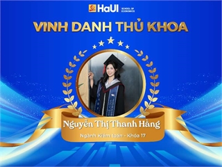 Vinh danh Thủ khoa tốt nghiệp năm 2026 – Ngành kiểm toán, Trường kinh tế, đại học Công nghiệp Hà Nội