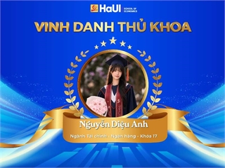 Vinh danh Thủ khoa tốt nghiệp năm 2026, Ngành tài chính – ngân hàng, Trường Kinh tế, Đại học Công nghiệp Hà Nội