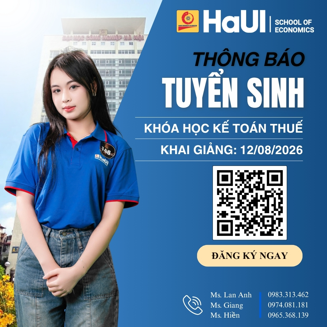 Khai giảng khóa Kế toán thuế — Lớp SE.KẾ TOÁN THUẾ 03 (dự kiến: 12/08/2026)
