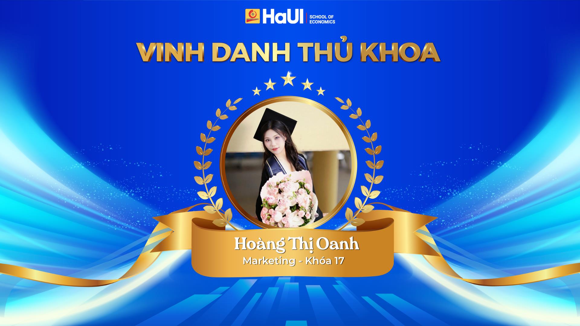 Vinh danh Thủ khoa tốt nghiệp năm 2026 - Ngành marketing, Trường Kinh tế, Đại học Công nghiệp Hà Nội