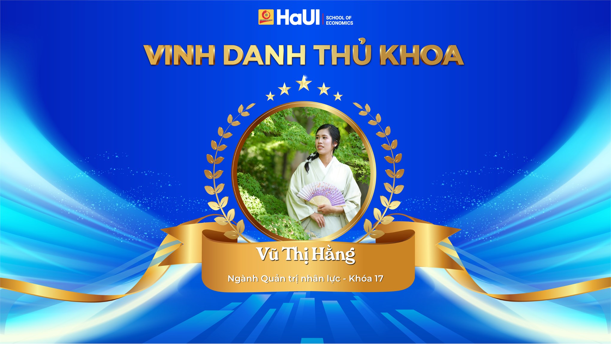 Vinh danh Thủ khoa tốt nghiệp năm 2026 - Ngành quản trị nhân lực, Trường Kinh tế, Đại học Công nghiệp Hà Nội