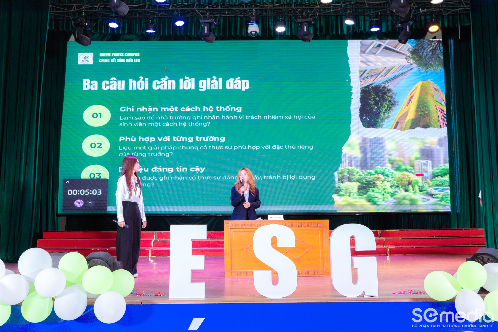 Chung kết cuộc thi “Sinh viên với sáng kiến ESG mùa 3”: Kiến tạo tương lai xanh – Bản lĩnh tiên phong trong kỷ nguyên phát triển bền vững