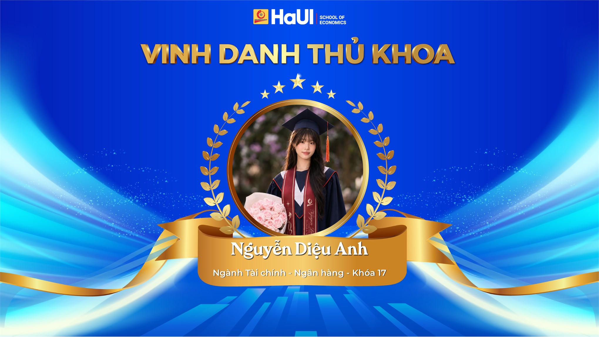 Vinh danh Thủ khoa tốt nghiệp năm 2026, Ngành tài chính – ngân hàng, Trường Kinh tế, Đại học Công nghiệp Hà Nội
