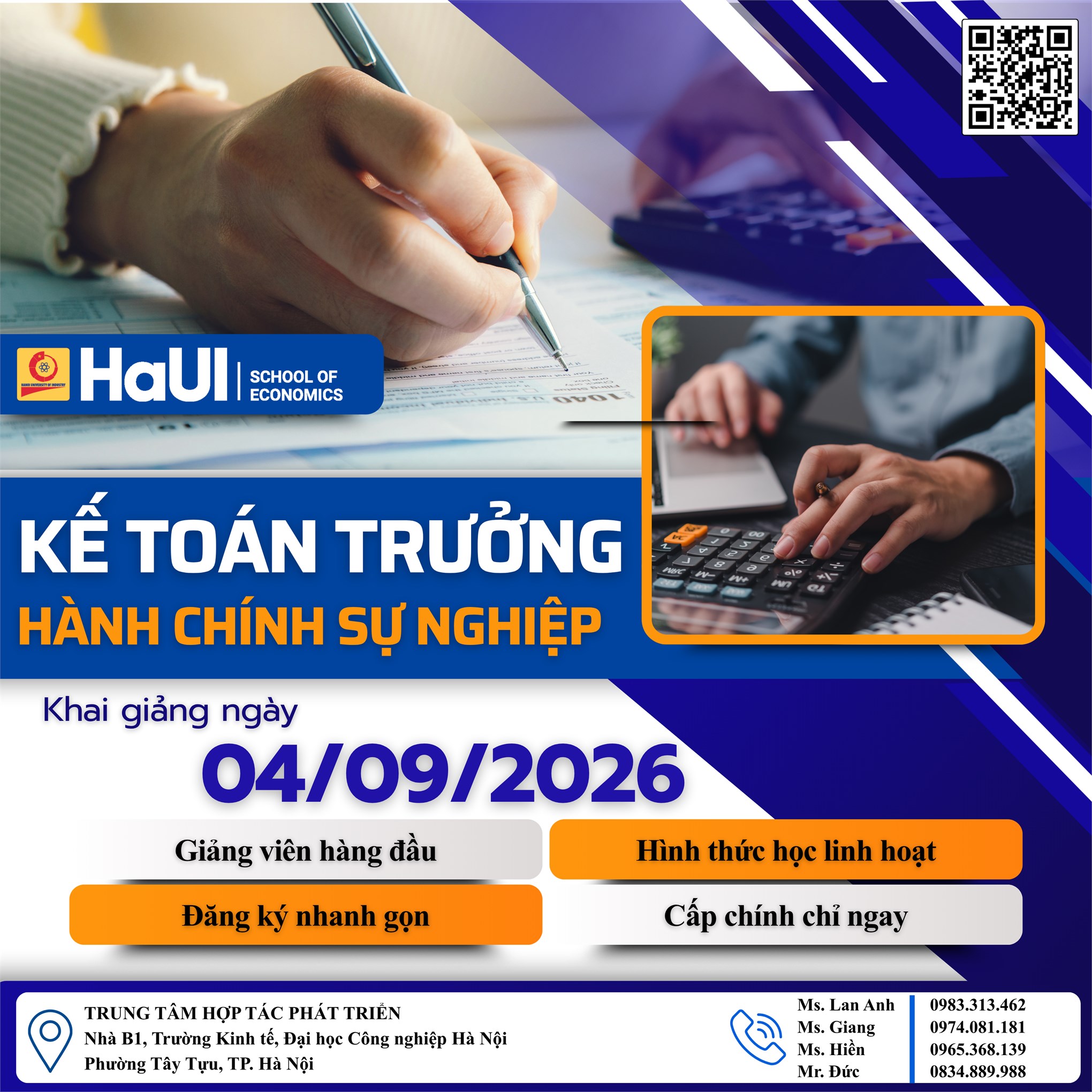 📢 Khai giảng khóa Kế toán trưởng hành chính sự nghiệp — Lớp KTT.HCSN 42