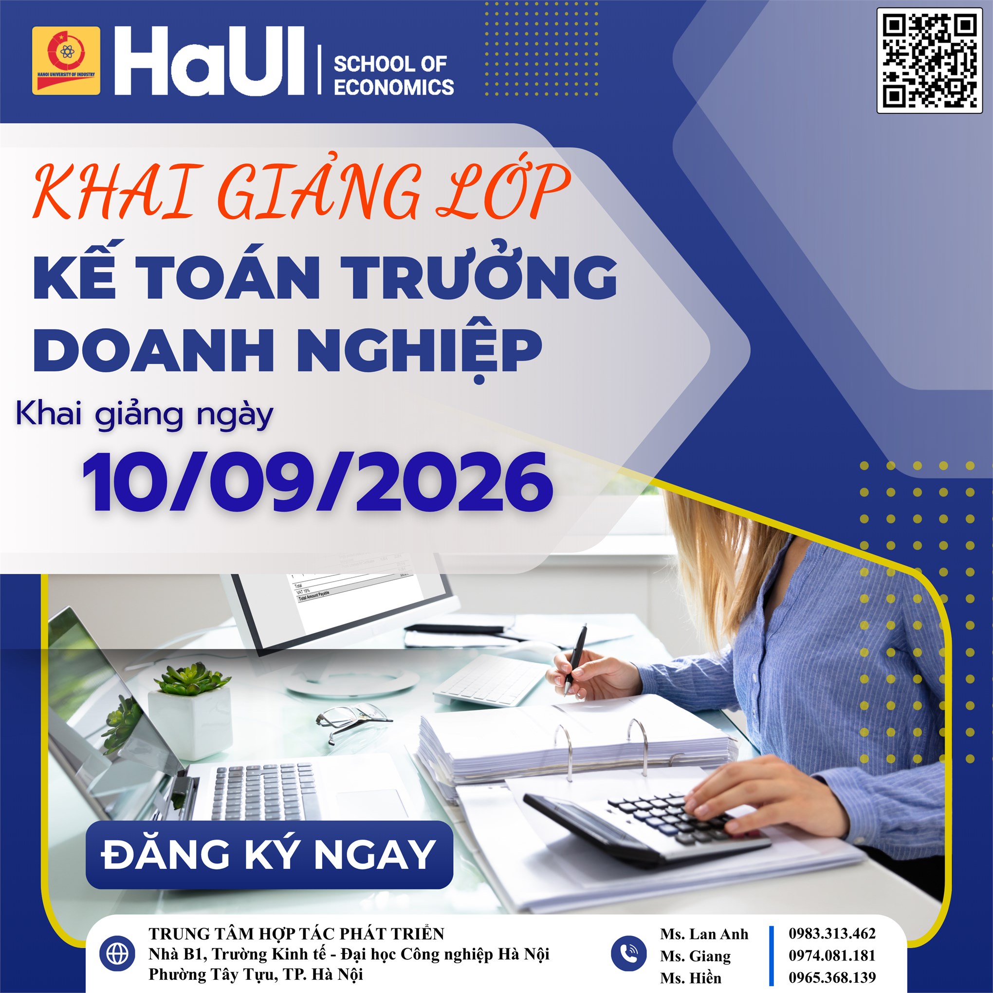 📢 Khai giảng khóa Kế toán trưởng doanh nghiệp — Lớp KTT.DN 58