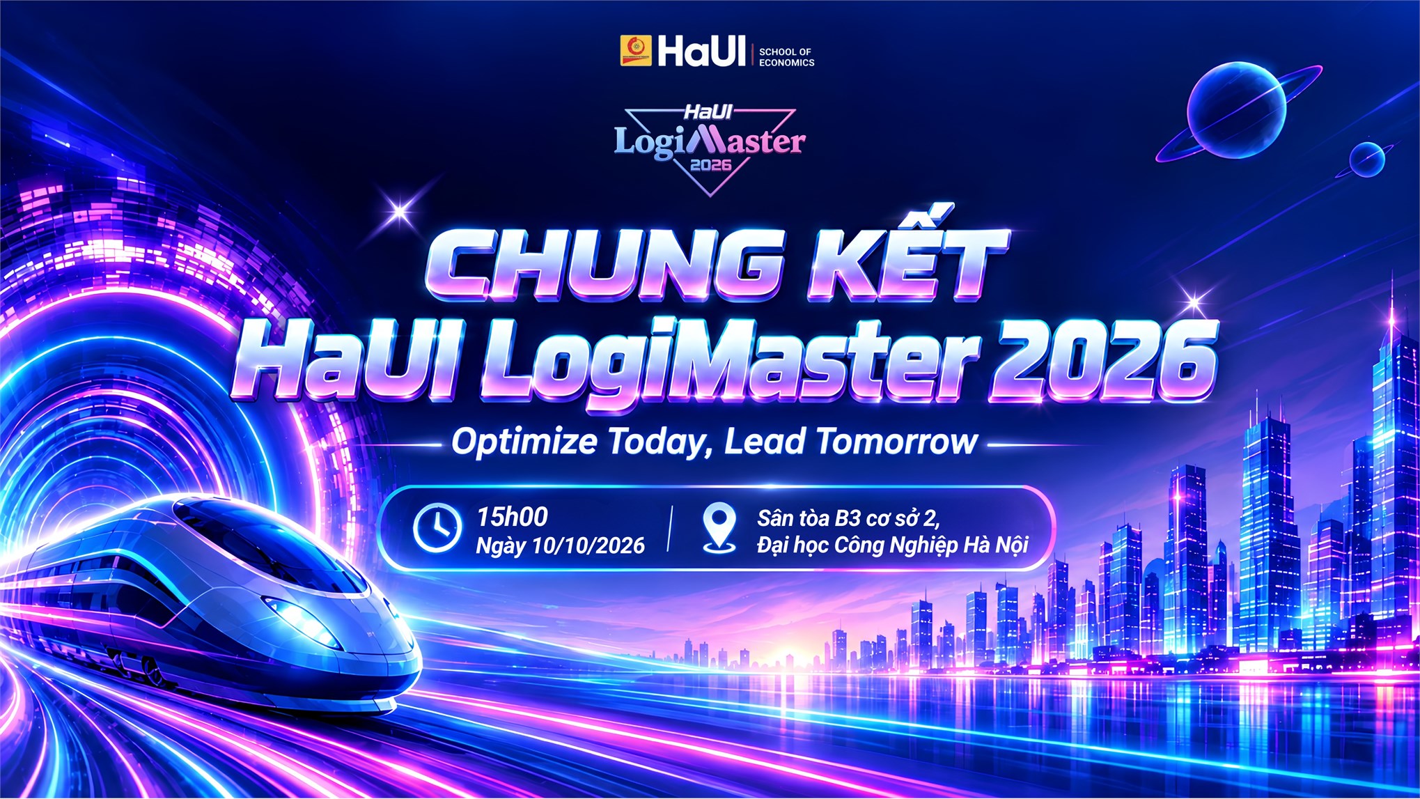 Thông báo Tổ chức vòng chung kết Cuộc thi HaUI Logimaster 2026: Chinh phục thử thách `Mastery`